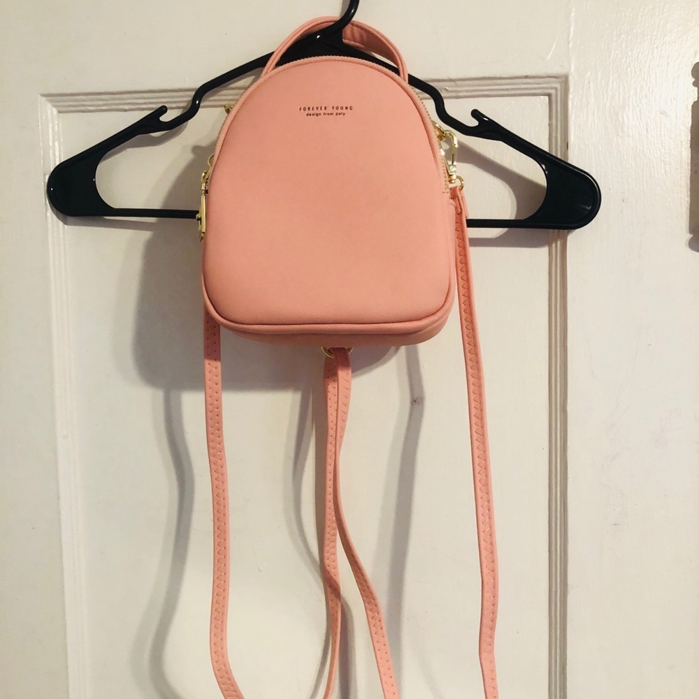 Pink mini backpack